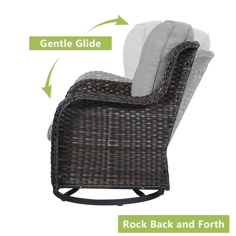 Hummuh Carolina Outdoor Wicker Chair with Cushions & Reviews Wayfair